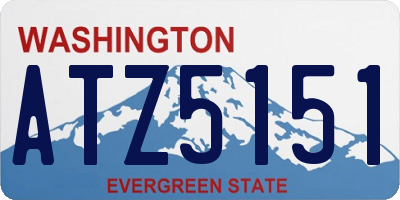 WA license plate ATZ5151