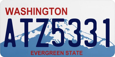 WA license plate ATZ5331