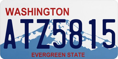 WA license plate ATZ5815