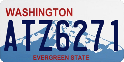 WA license plate ATZ6271