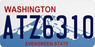 WA license plate ATZ6310
