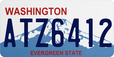 WA license plate ATZ6412