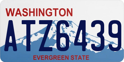 WA license plate ATZ6439