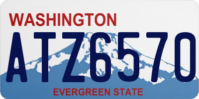 WA license plate ATZ6570