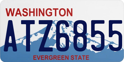 WA license plate ATZ6855