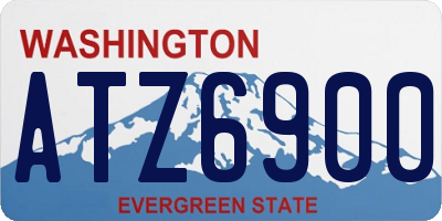 WA license plate ATZ6900