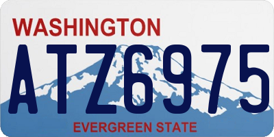 WA license plate ATZ6975