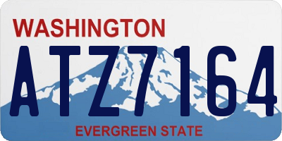 WA license plate ATZ7164