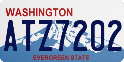 WA license plate ATZ7202