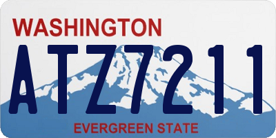 WA license plate ATZ7211