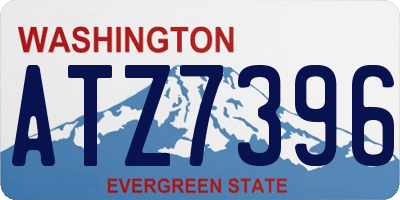 WA license plate ATZ7396