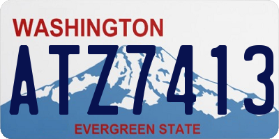 WA license plate ATZ7413