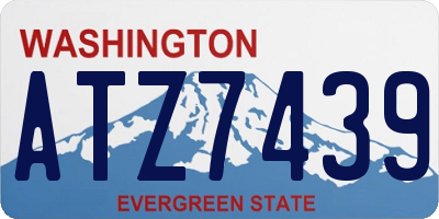 WA license plate ATZ7439