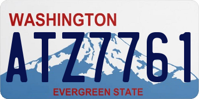 WA license plate ATZ7761
