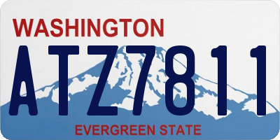 WA license plate ATZ7811