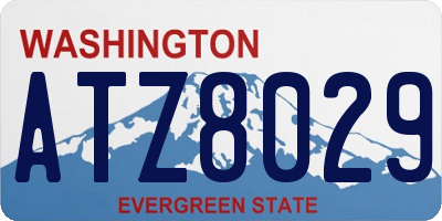 WA license plate ATZ8029