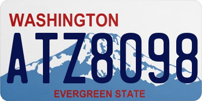 WA license plate ATZ8098