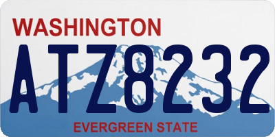 WA license plate ATZ8232