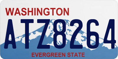 WA license plate ATZ8264