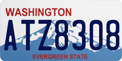 WA license plate ATZ8308