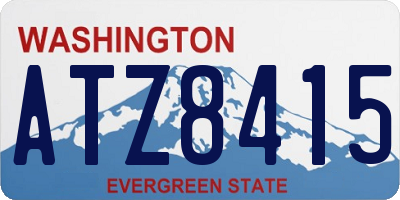 WA license plate ATZ8415