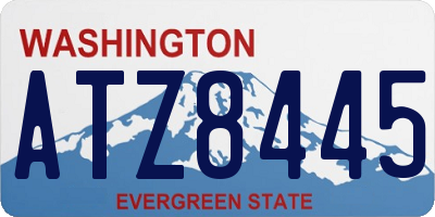 WA license plate ATZ8445