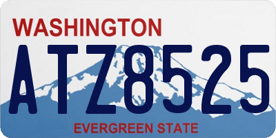 WA license plate ATZ8525