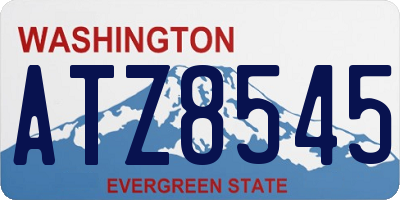 WA license plate ATZ8545