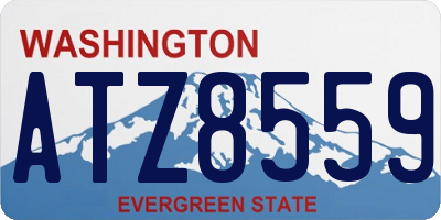 WA license plate ATZ8559