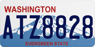WA license plate ATZ8828