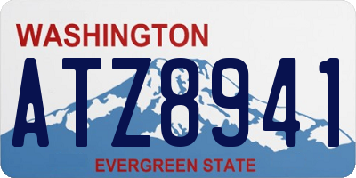 WA license plate ATZ8941