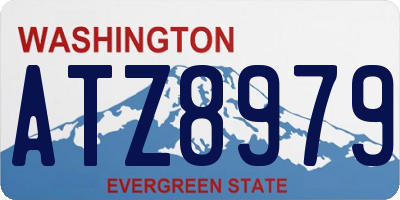 WA license plate ATZ8979