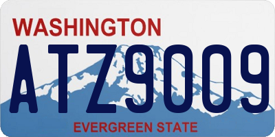 WA license plate ATZ9009