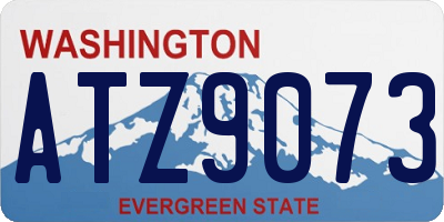WA license plate ATZ9073