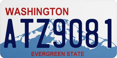 WA license plate ATZ9081