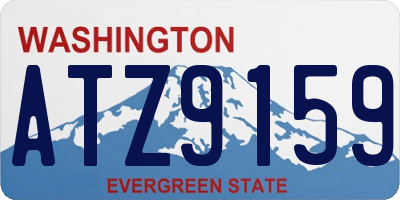 WA license plate ATZ9159