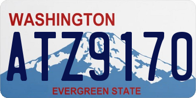 WA license plate ATZ9170