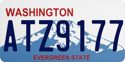 WA license plate ATZ9177