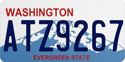 WA license plate ATZ9267
