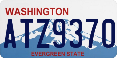 WA license plate ATZ9370