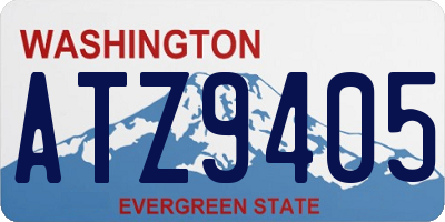 WA license plate ATZ9405