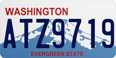 WA license plate ATZ9719