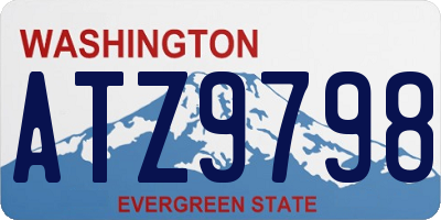 WA license plate ATZ9798