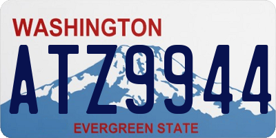 WA license plate ATZ9944