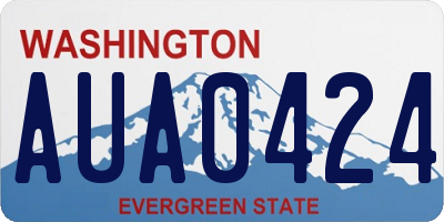 WA license plate AUA0424