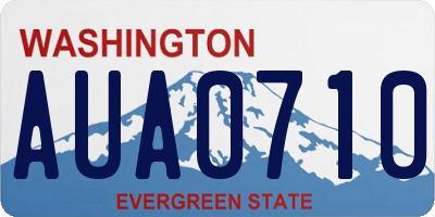 WA license plate AUA0710