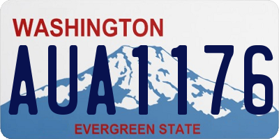 WA license plate AUA1176