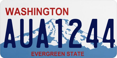WA license plate AUA1244