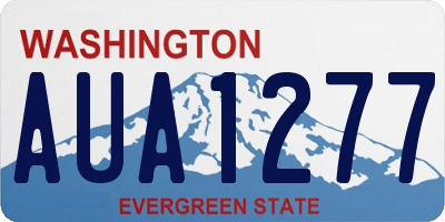 WA license plate AUA1277