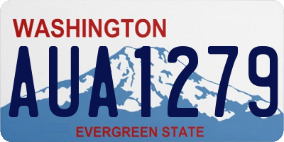 WA license plate AUA1279